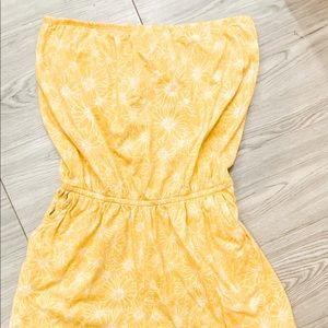 Yellow short romper